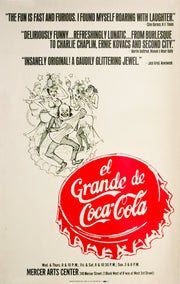 1970s American Theatre (Broadway) Window Card, El Grande de Coca-Cola